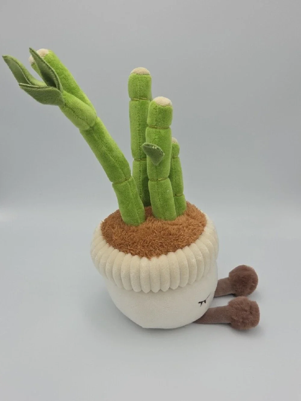 Russ Jazwares Greenhouse Bamboo Plant Plush Planter NWTs